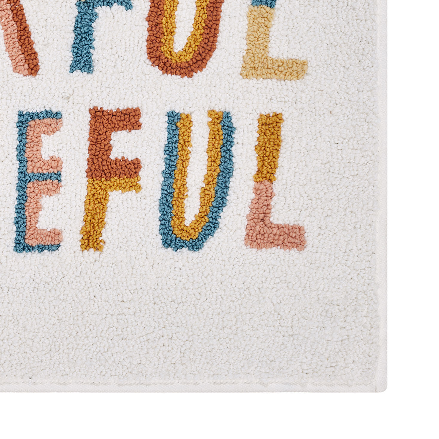 Hallmark Thankful & Grateful Bath Rug 20x30 upclose view image number 4