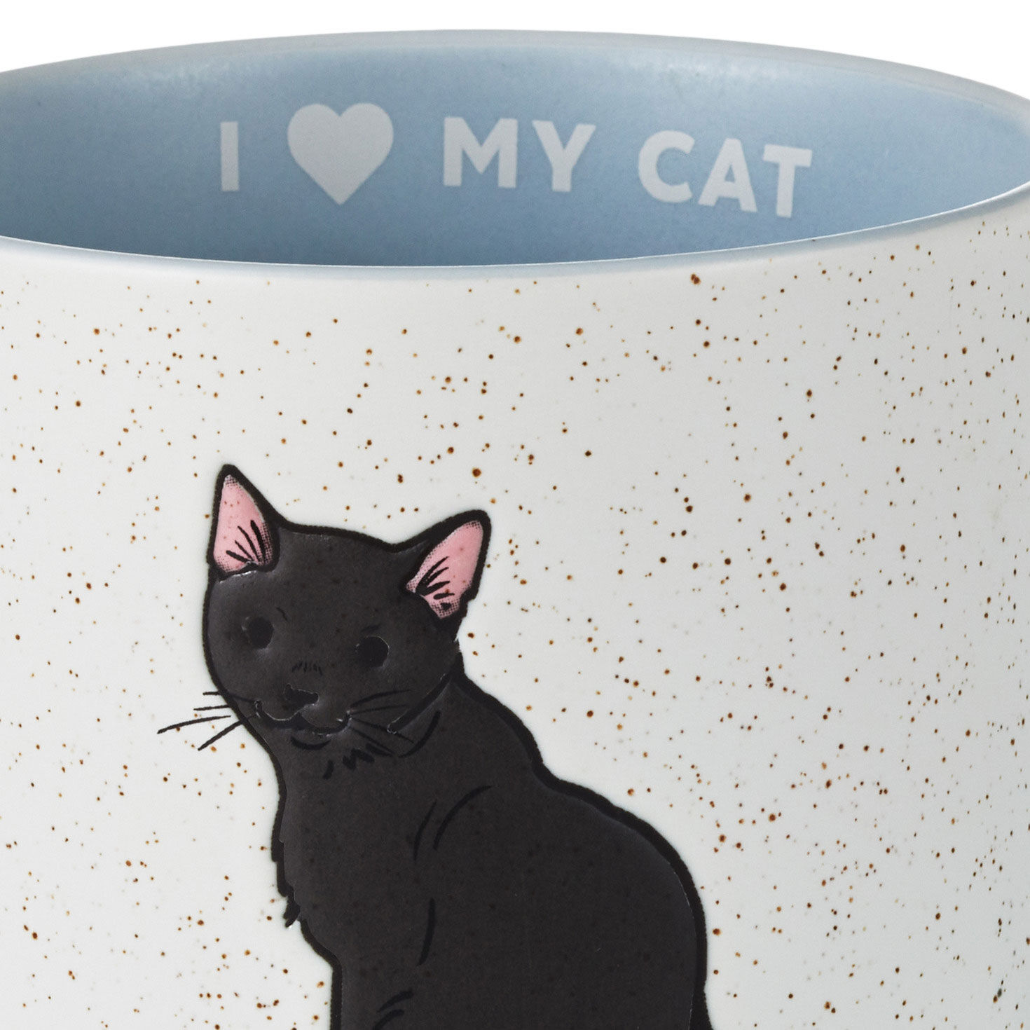 I Heart My Black Cat Ceramic Mug  image number 3