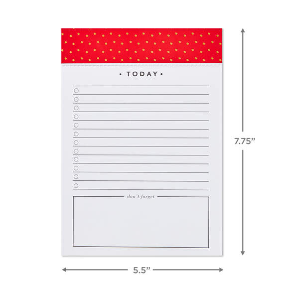 Festive Gold Dots Classic Prompted Memo Pad, , large image number 2