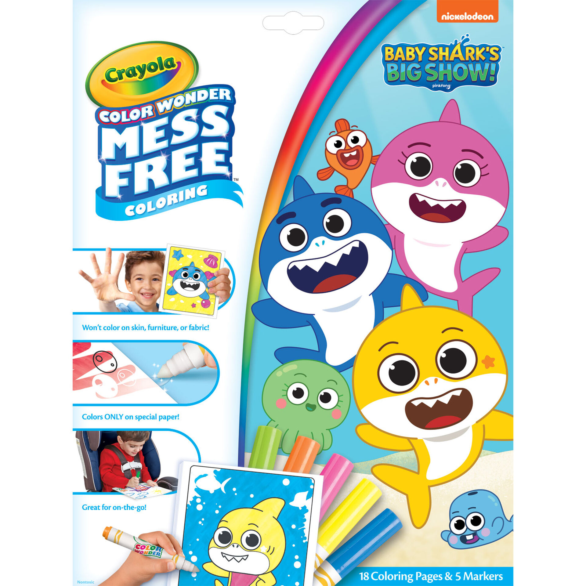 Crayola Color Wonder Baby Shark Coloring Set