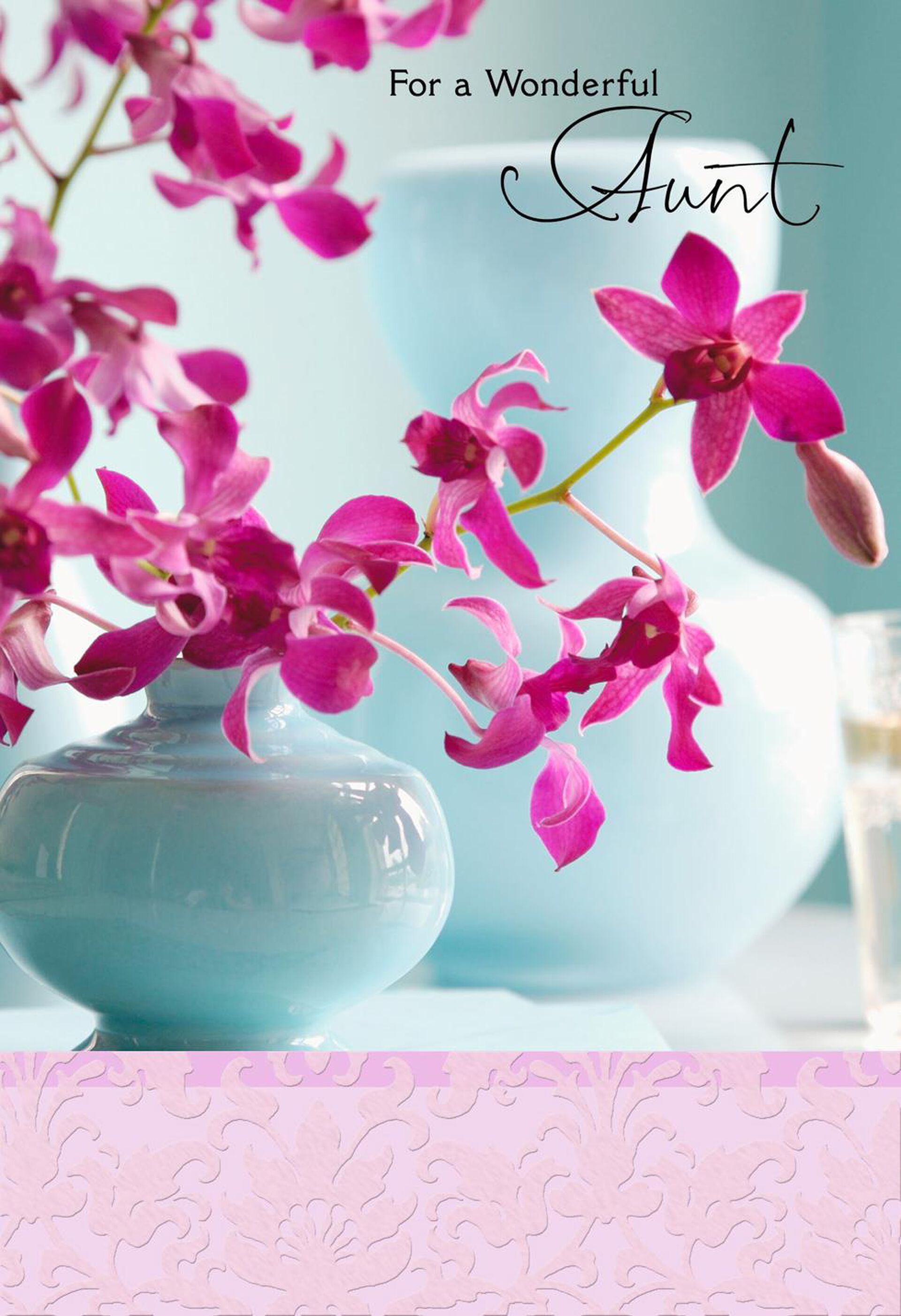 Orchids In Blue Vase Mother S Day Card For Aunt Greeting Cards Hallmark