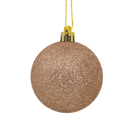 24-Piece Rose Gold Shatterproof Christmas Ornaments Set, , large image number 5