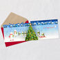 Polar Bear and Penguin Carolers Pop-Up Christmas Card Open card with envelope image number 4