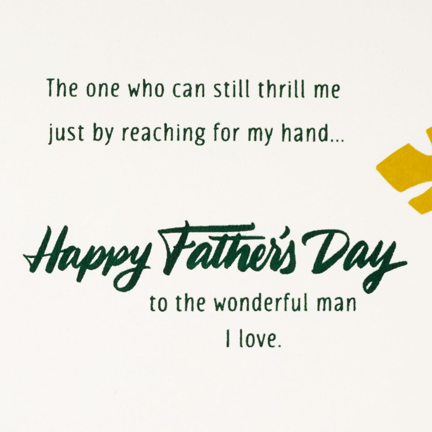 Tropical Leaves Romantic Father's Day Card Sentiment image number 3