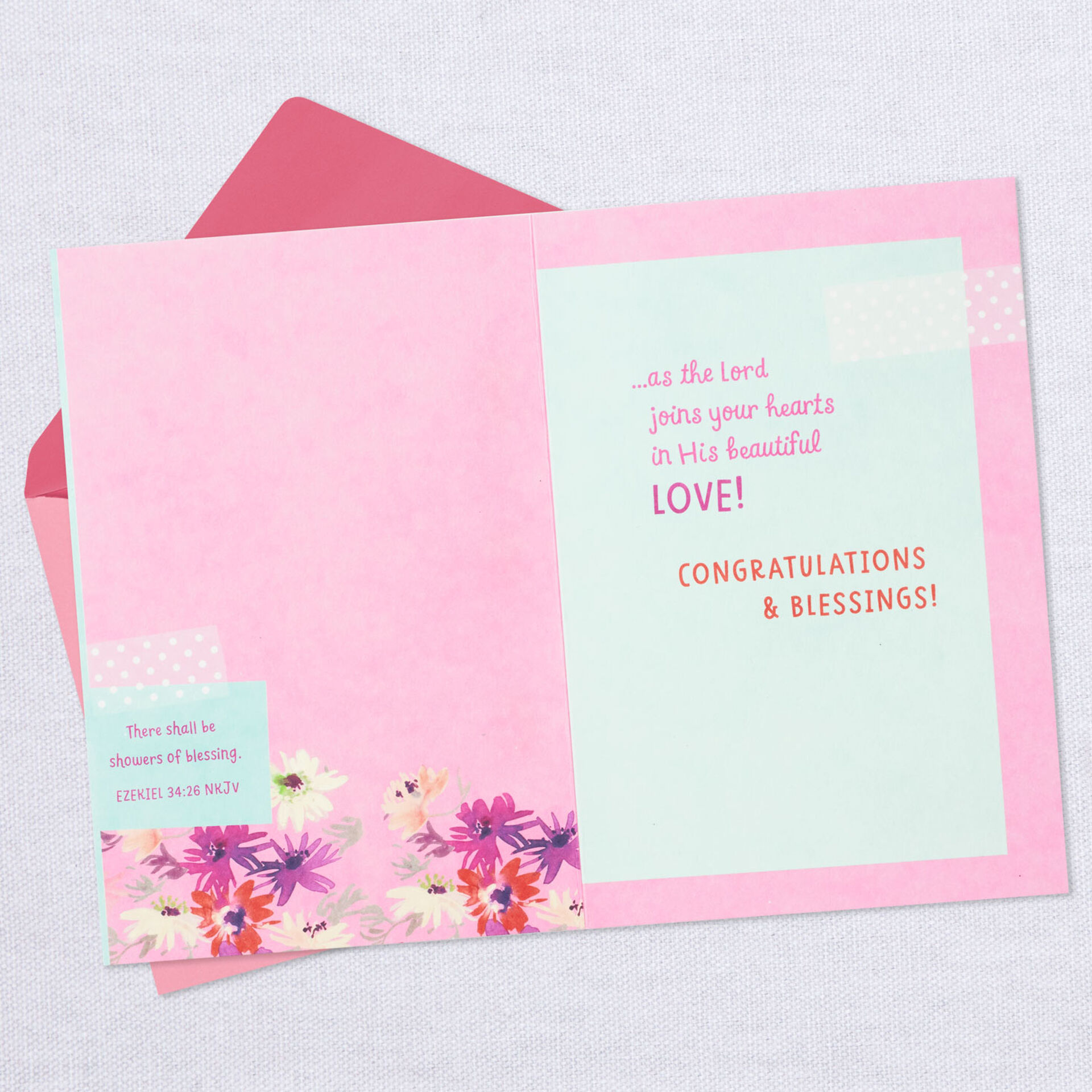 Blessings From Above Religious Bridal Shower Card - Greeting Cards