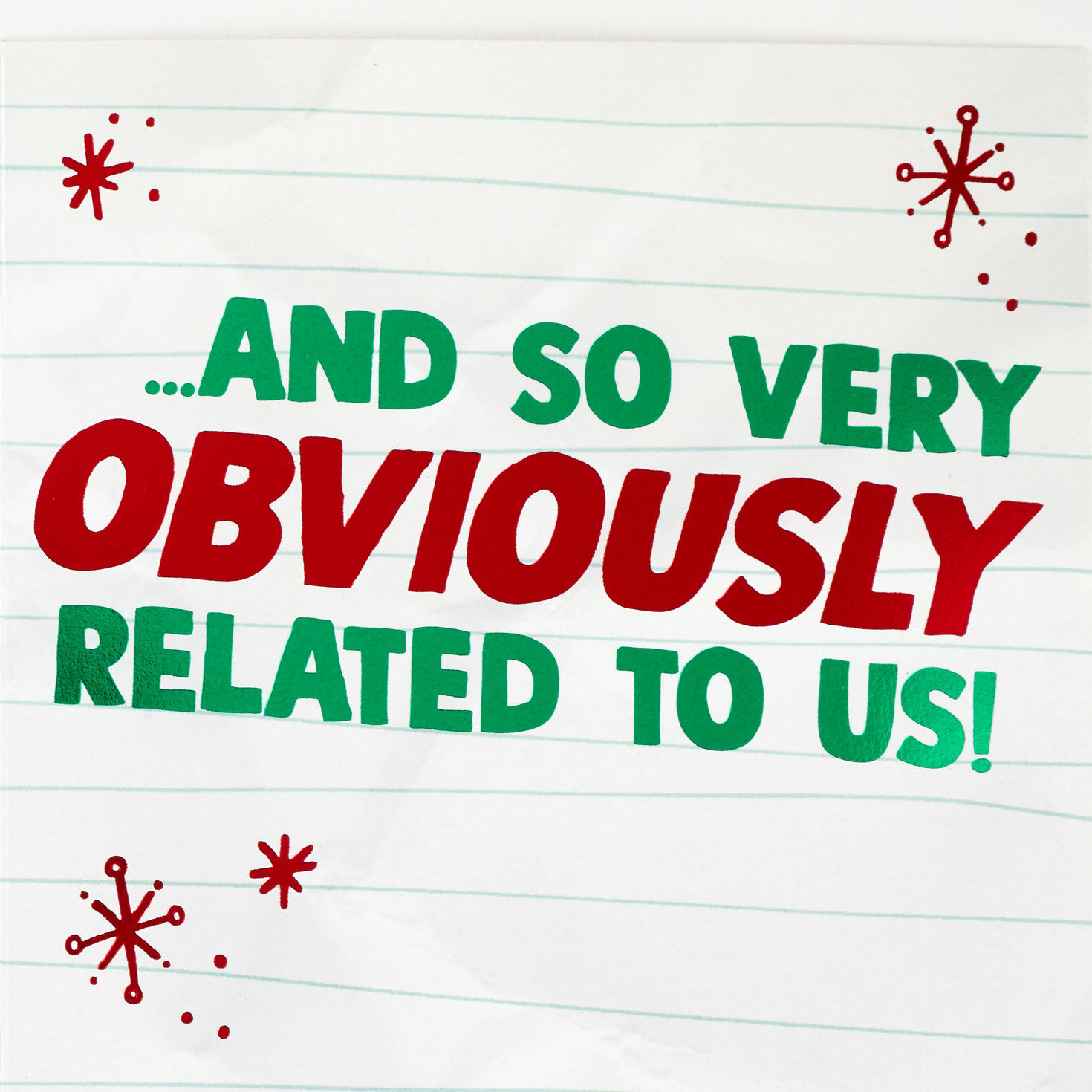 So Obviously Related Funny Christmas Card for Nephew, , large image number 2