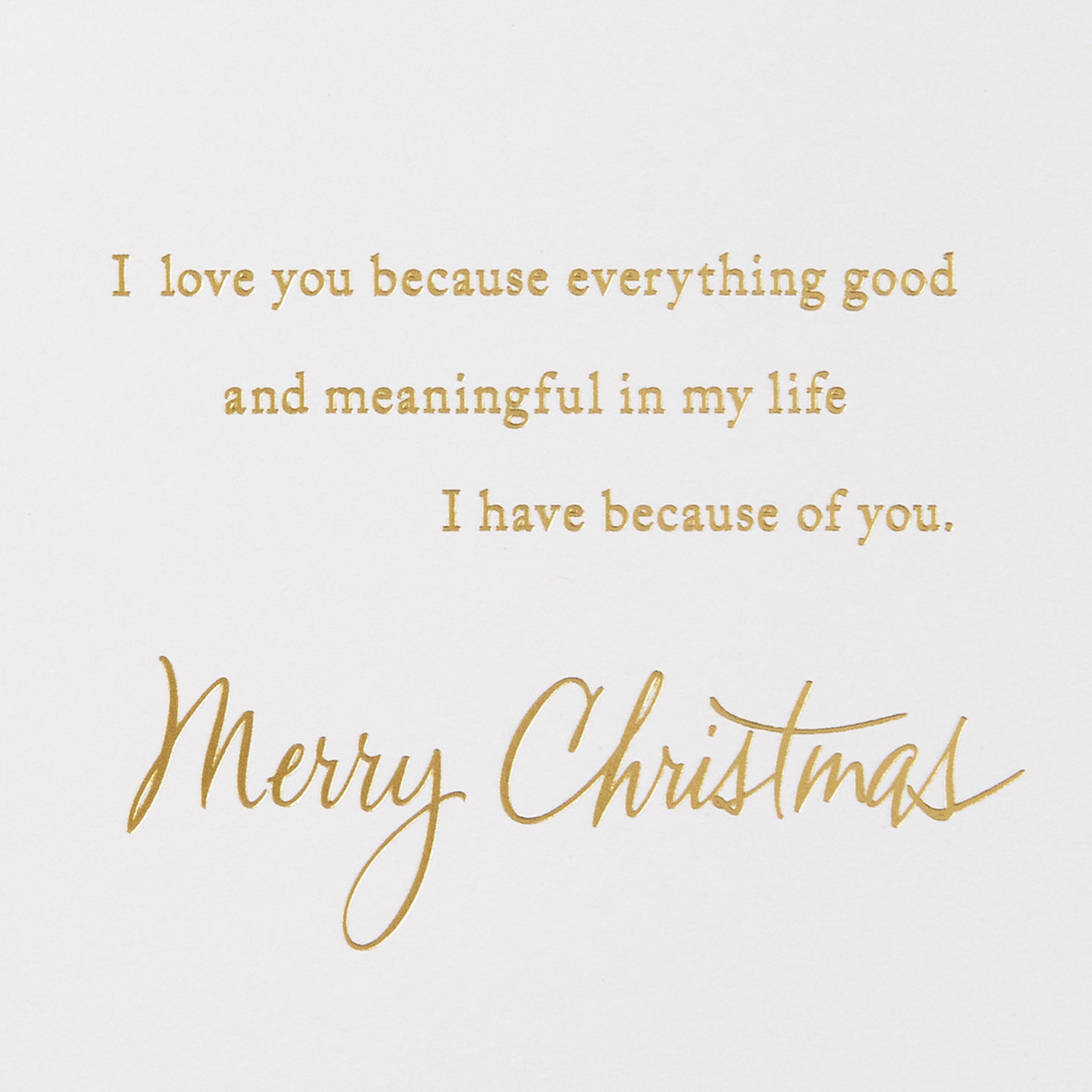 Gold and Red Poinsettias Romantic Christmas Card Sentiment image number 3