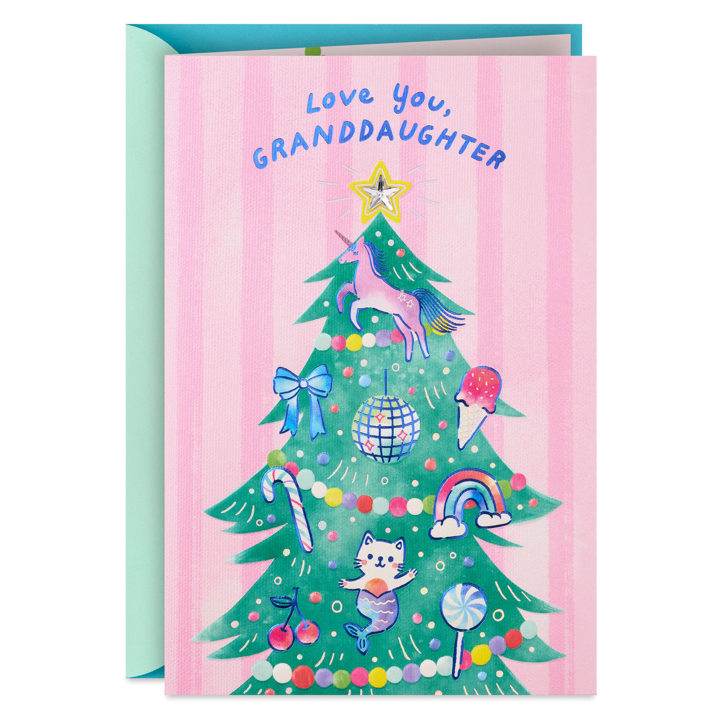 You Bring the Fun Christmas Card for Granddaughter