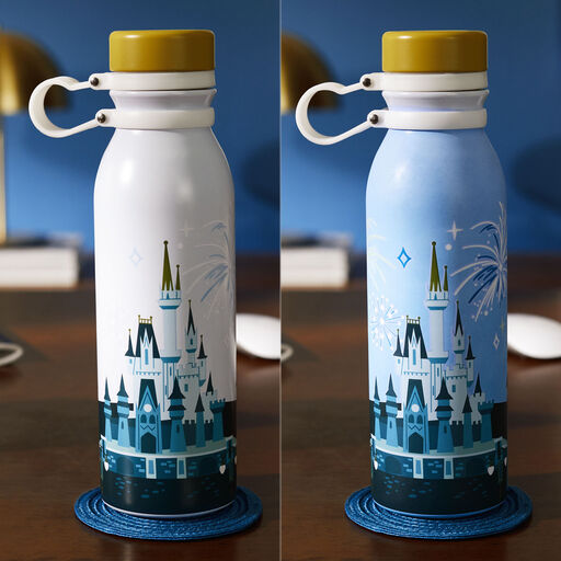 Walt Disney World 50th Anniversary Castle Fireworks Color-Changing Water Bottle, 27 oz., 