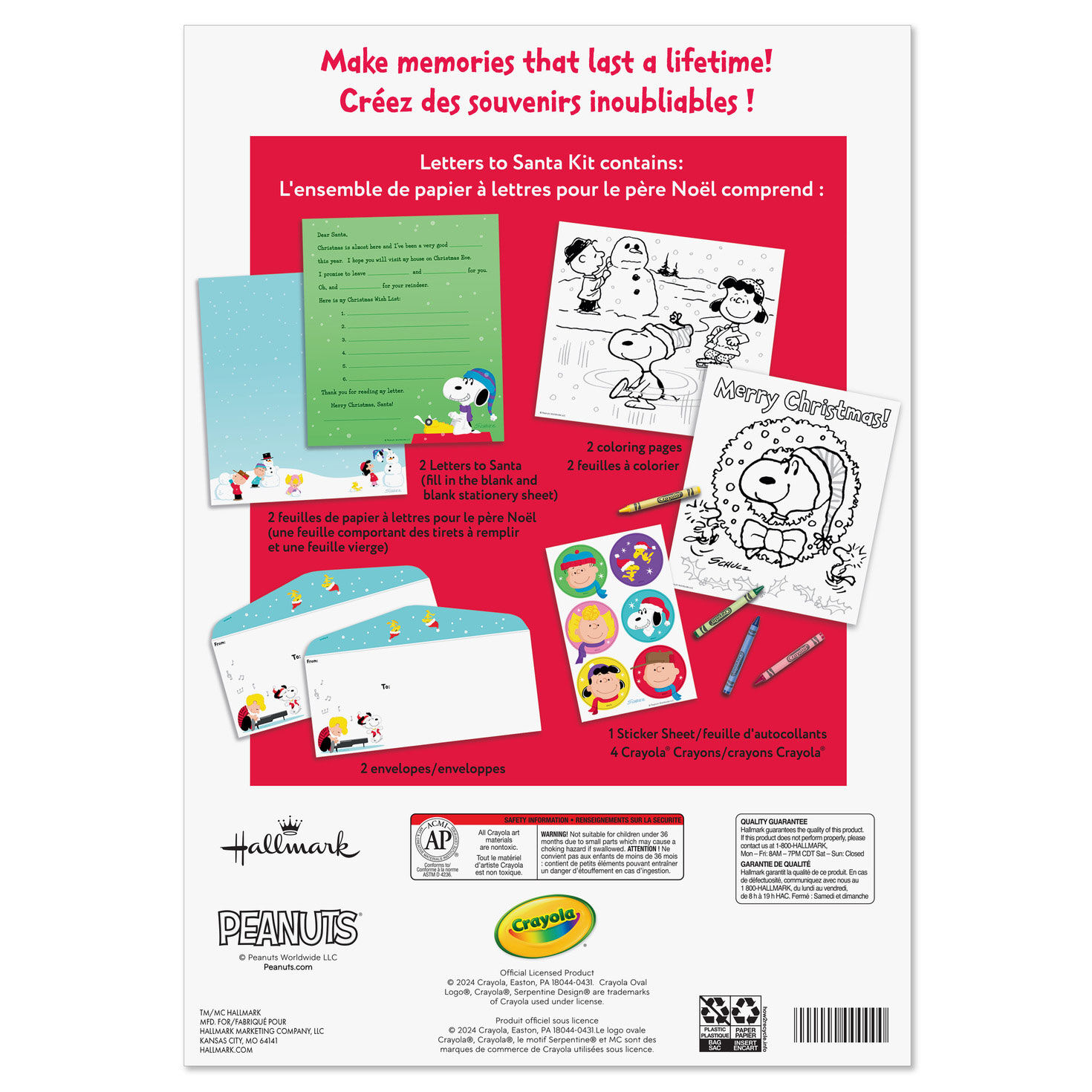 Peanuts® Letters to Santa Letter-Writing Kit, 2 Letters for only USD 7.99 | Hallmark