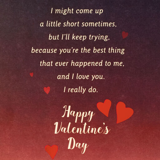 The Man I Love Romantic Valentine's Day Card, 