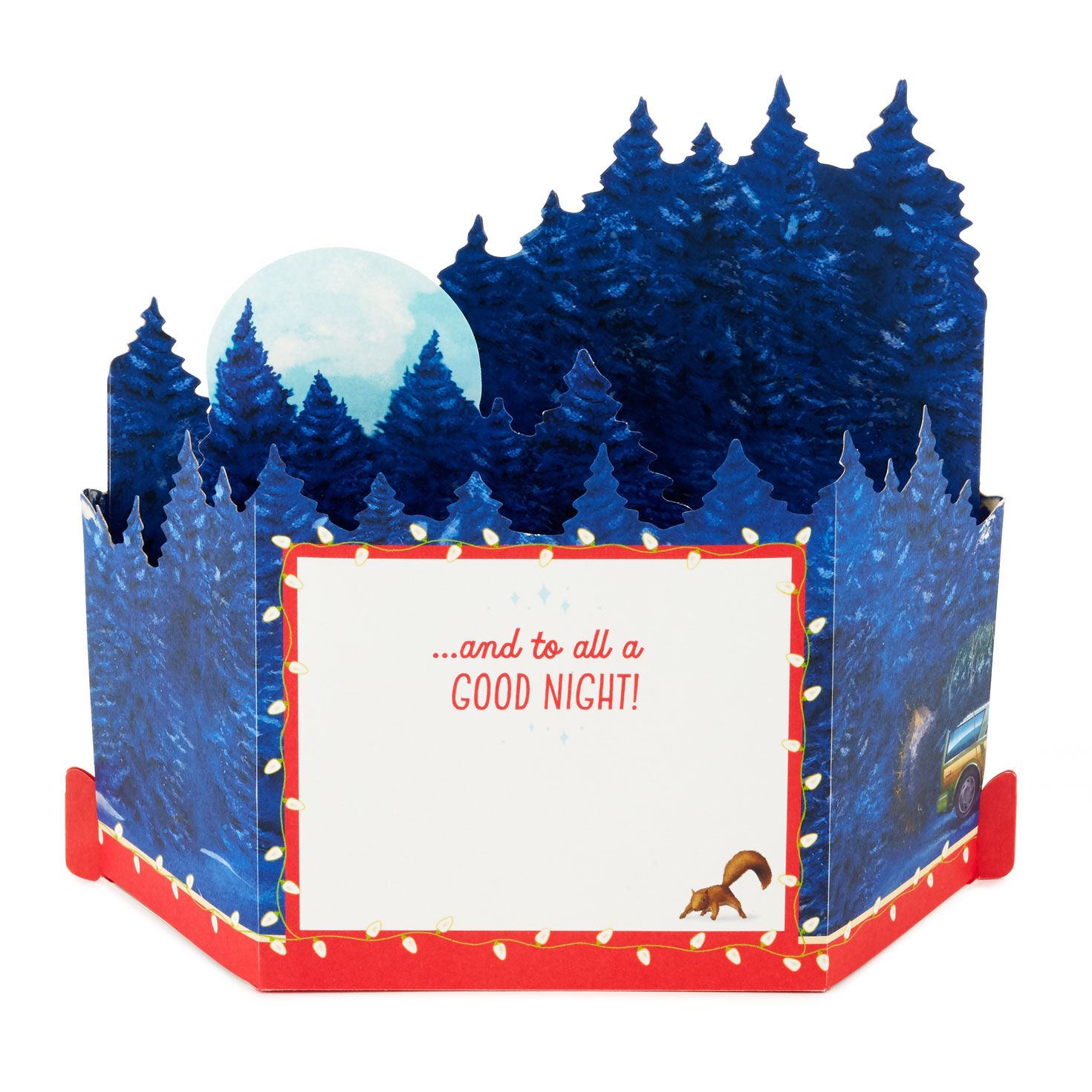 Christmas Vacation House and RV 3D Christmas Card Card Back image number 2
