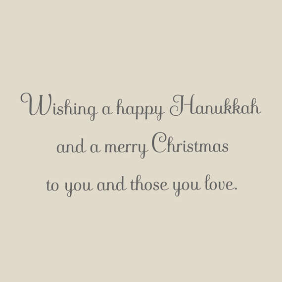 Happy Hanukkah and Merry Christmas Card, , large image number 2
