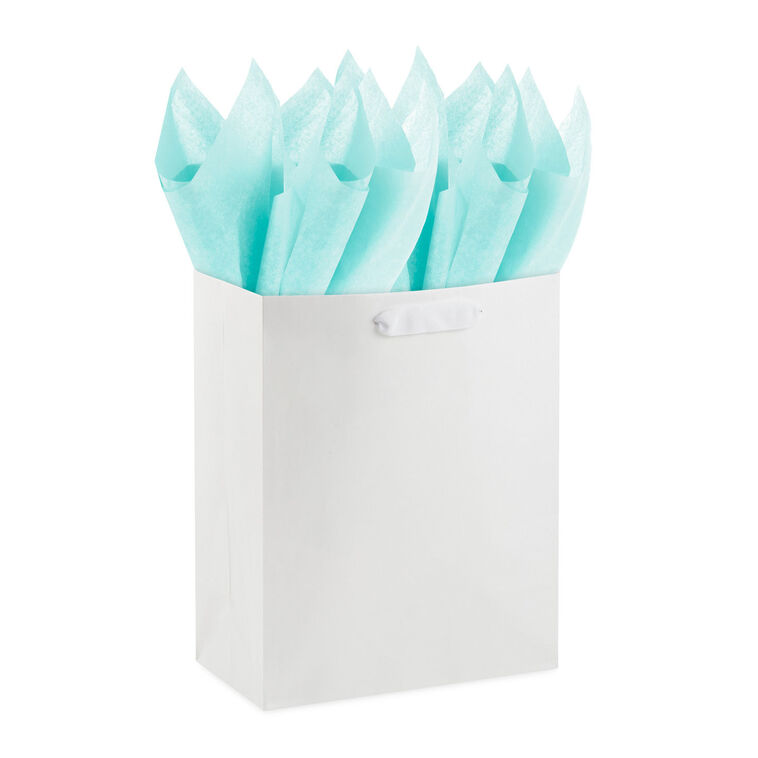 Solid Aquamarine Tissue Paper, 8 sheets, Aquamarine, large image number 4