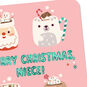 Cute Hot Cocoa Mugs Niece Christmas Card Card Front Detail image number 4