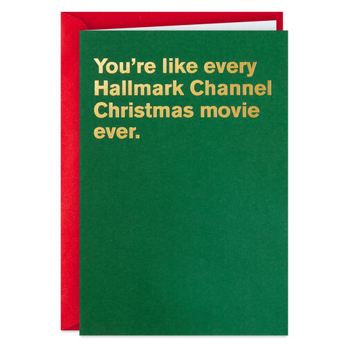 Hallmark Channel Christmas Movies Funny Christmas Card, 