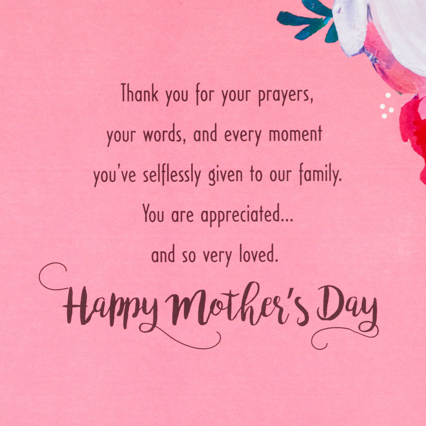 Flowers in Vase Religious Mother's Day Card for Mom sentiment image number 3