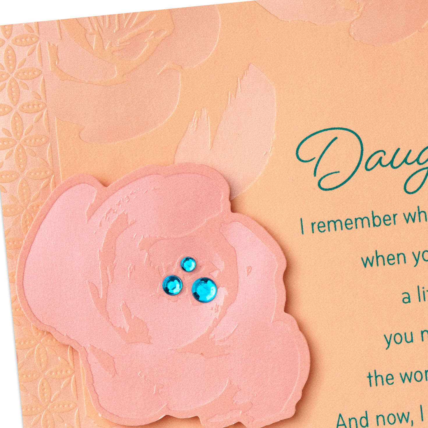 Flower Pattern Daughter Mother's Day Card Card Front Detail image number 5