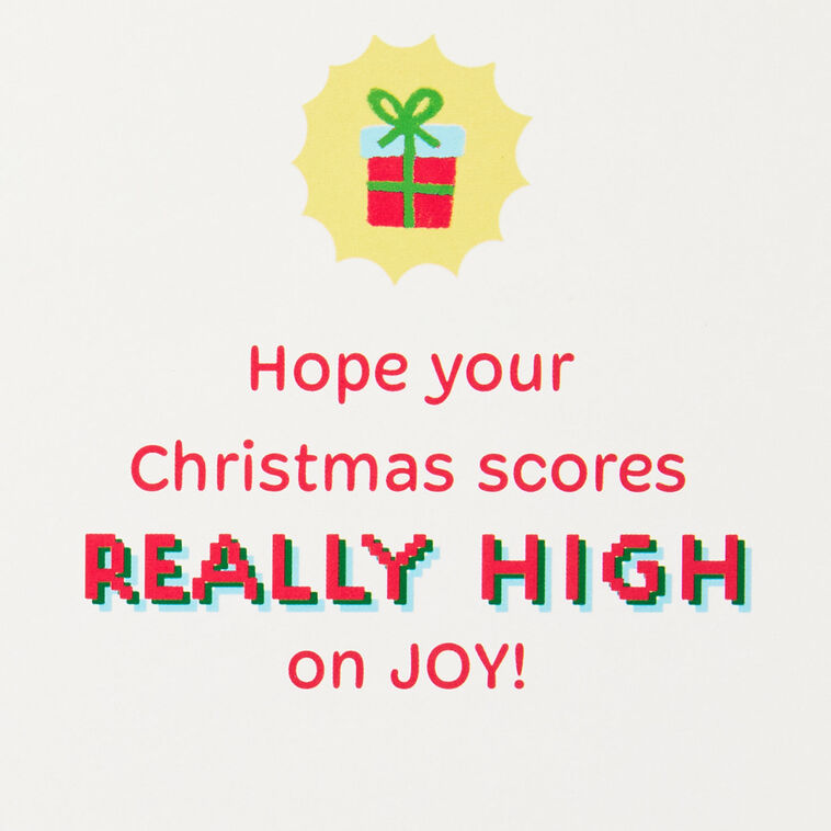 Video Gamer Santa Kids Christmas Card With Music sentiment image number 2