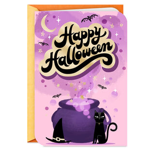Witch's Cauldron Halloween Card