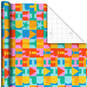 Color Block Birthday Wrapping Paper, 20 sq. ft., , large image number 1