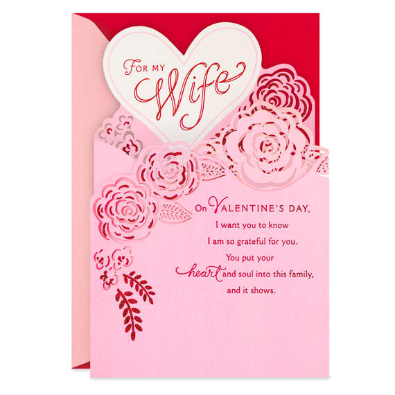So Grateful for You Valentine's Day Card for Wife, , large image number 1