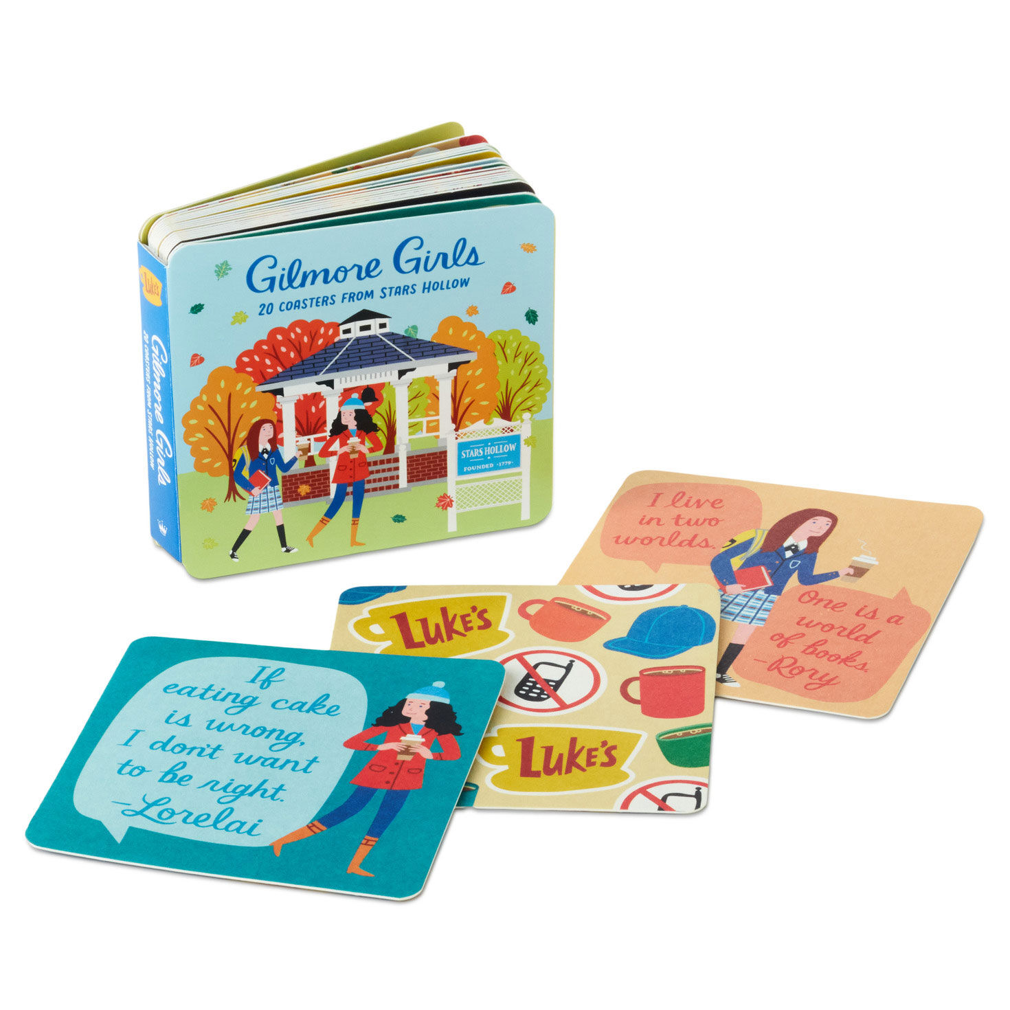 Gilmore Girls Stars Hollow Scenes Coaster Book book front with caosters image number 3
