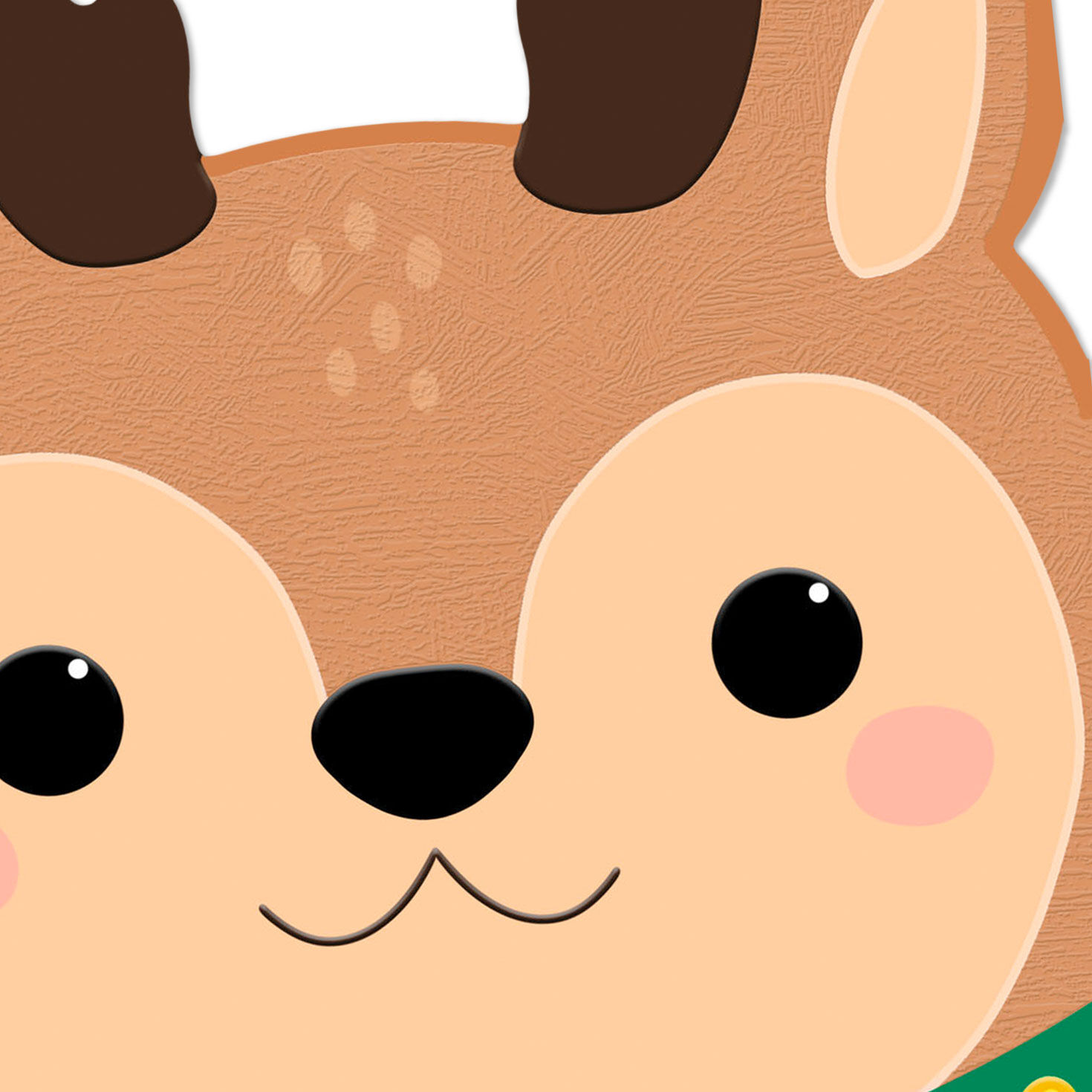 Cute Reindeer Christmas Card for Kids Card Front Detail image number 4