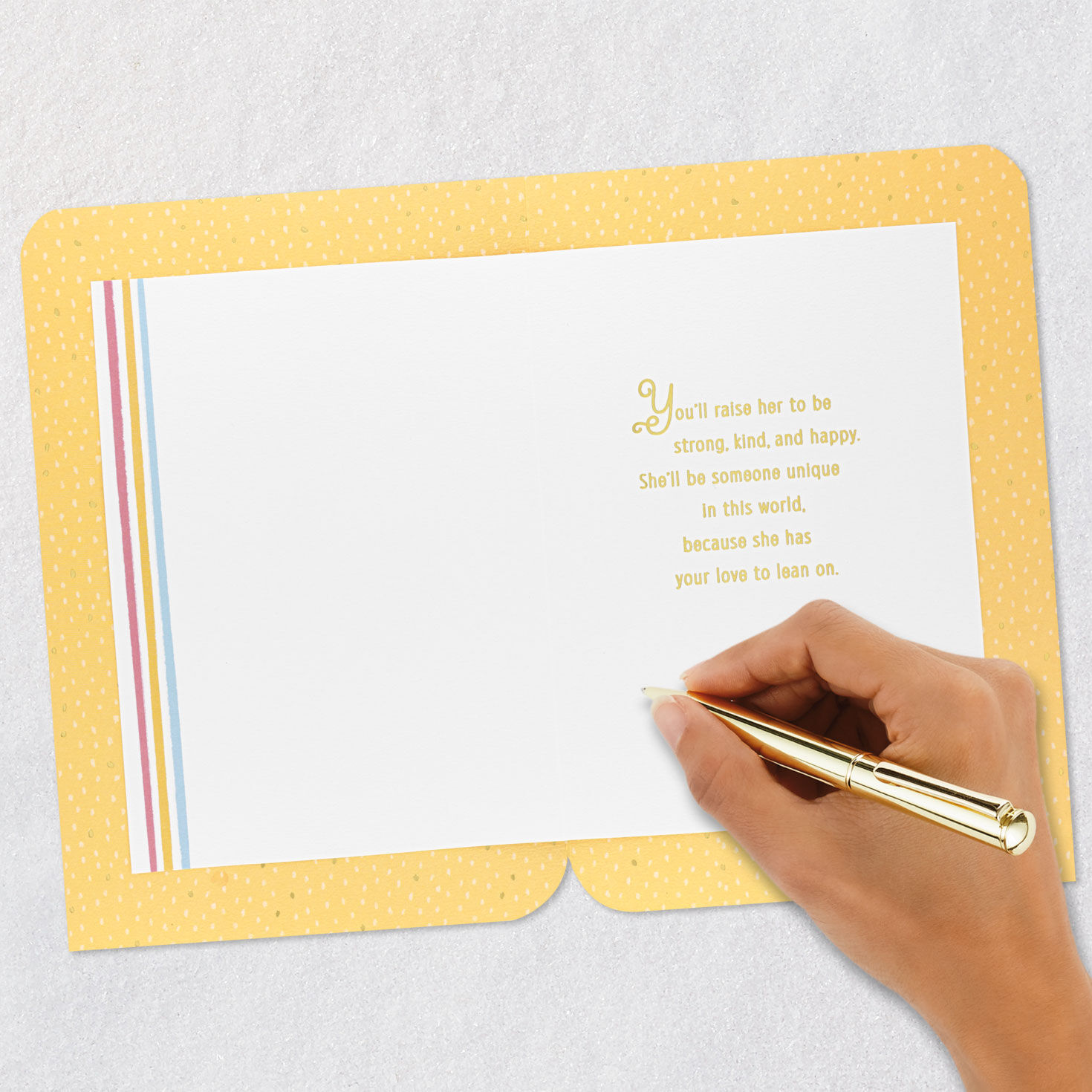 Zebra Rocker New Baby Girl Card  image number 6