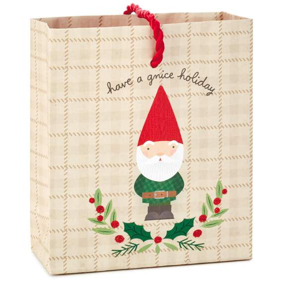 Santa Gnome Gift Card Holder Mini Bag, 4.5", , large image number 1