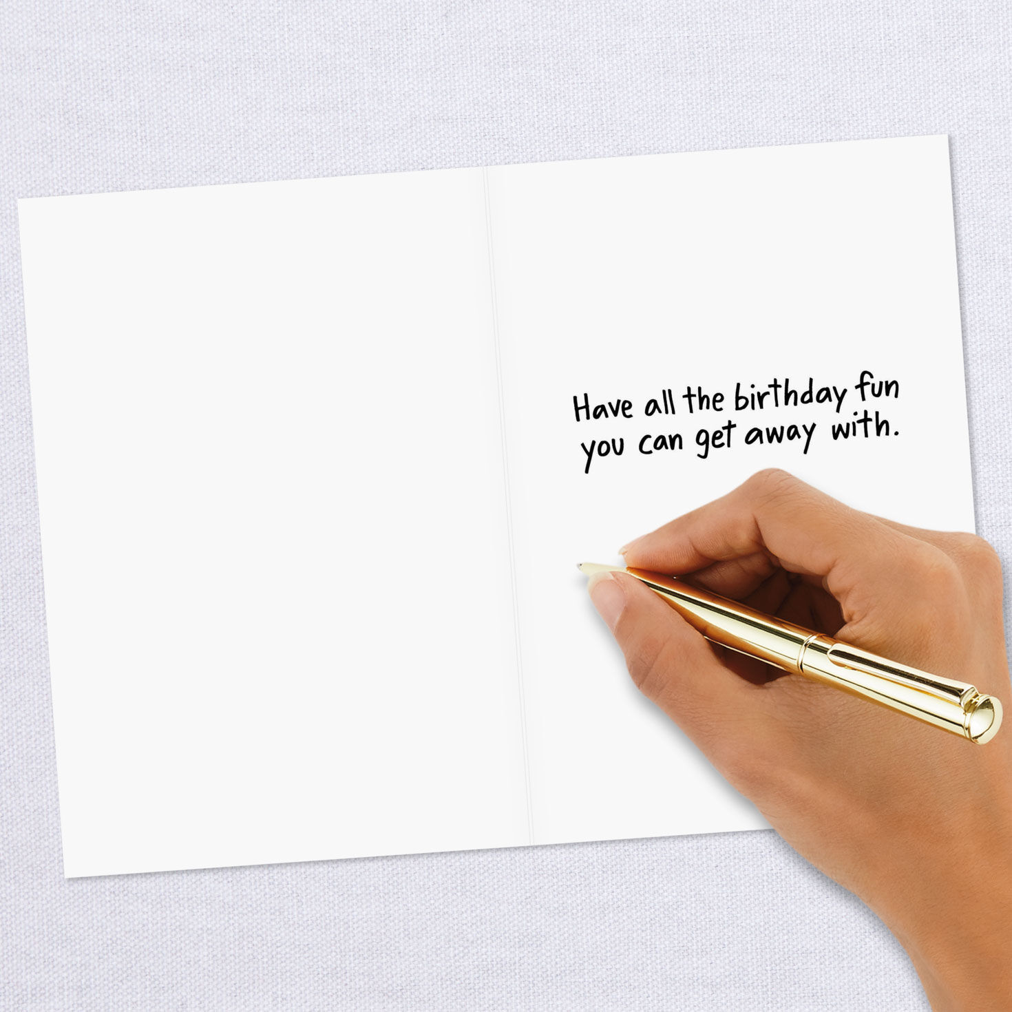 Two Snakes and a Cupcake Funny Birthday Card Signing card image number 6