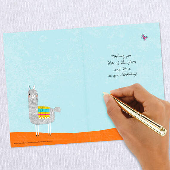 UNICEF Llama Love and Laughter Birthday Card, , large image number 6