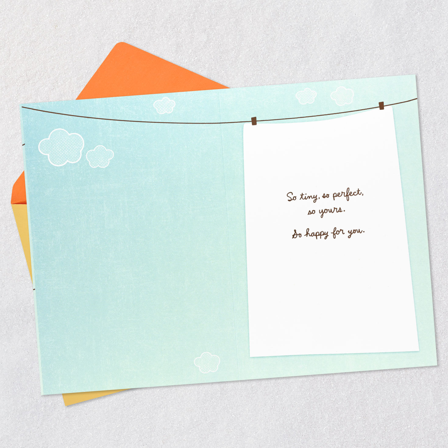 Clothesline New Baby Boy Card  image number 3