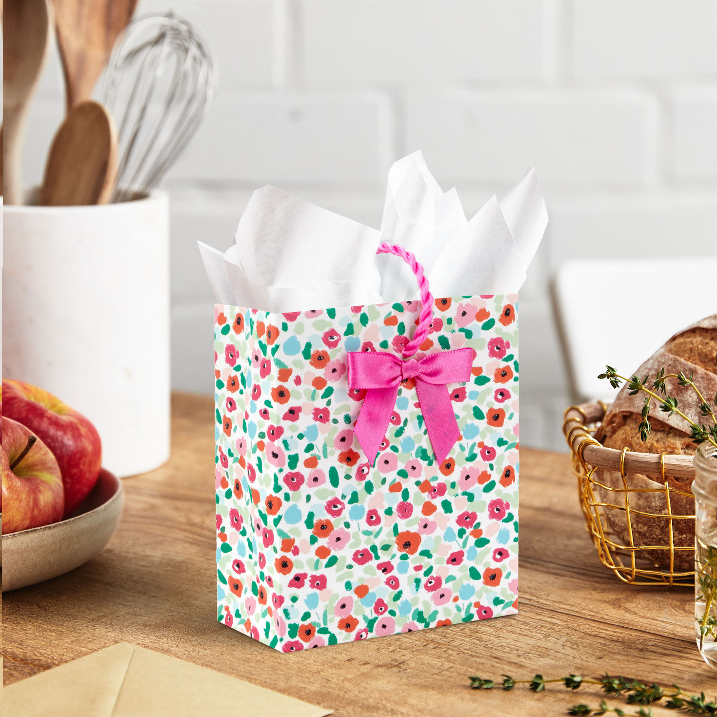 4.6" Bright Floral Gift Card Holder Mini Bag for only USD 3.49 | Hallmark
