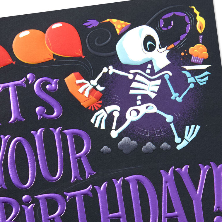 A Big Skele-Bration Pop-Up Halloween Birthday Card, , large image number 4