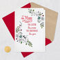 Holiday Greenery Mom Christmas Card Card Front with Envelope and Gold Seal image number 5