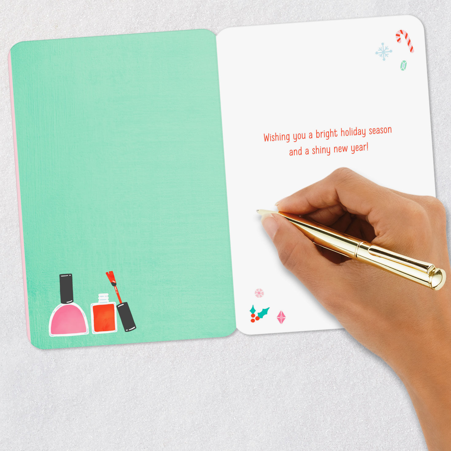 Perfectly Polished Christmas Thank-You Card for Nail Technician, , large image number 6