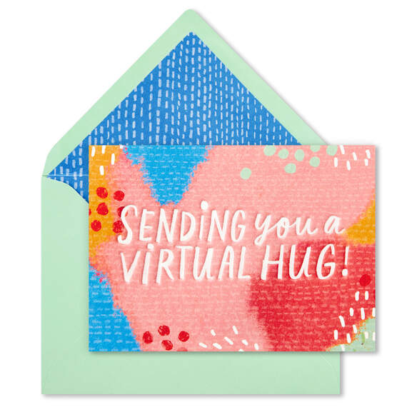 Sending a Virtual Hug Blank Note Cards, Box of 10, , large image number 2