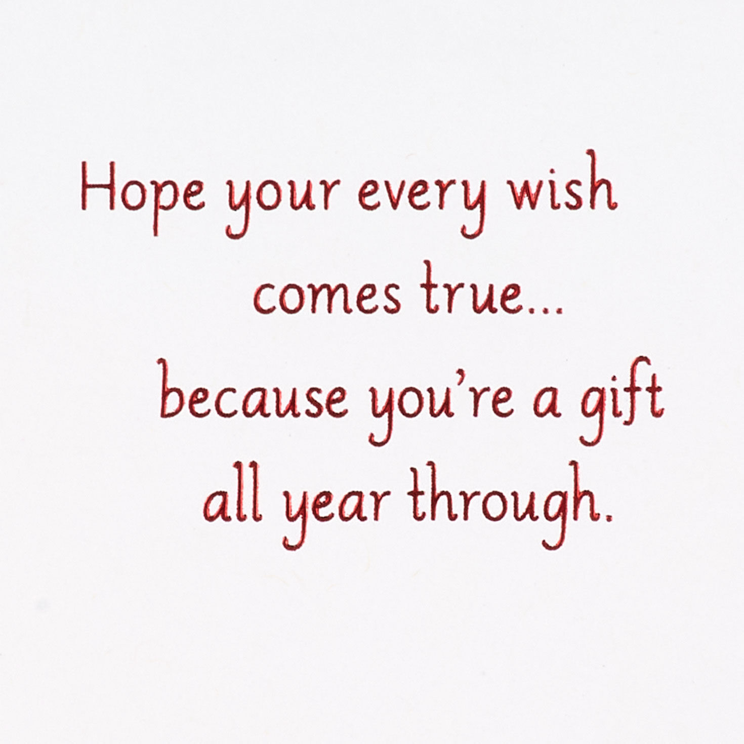 Modern Tree with Gems on Red Christmas Card sentiment image number 2