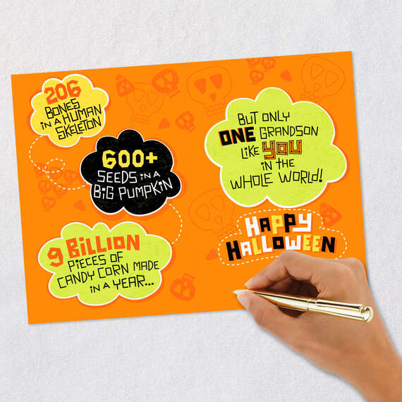Fun Facts Halloween Card for Grandson, , large image number 8