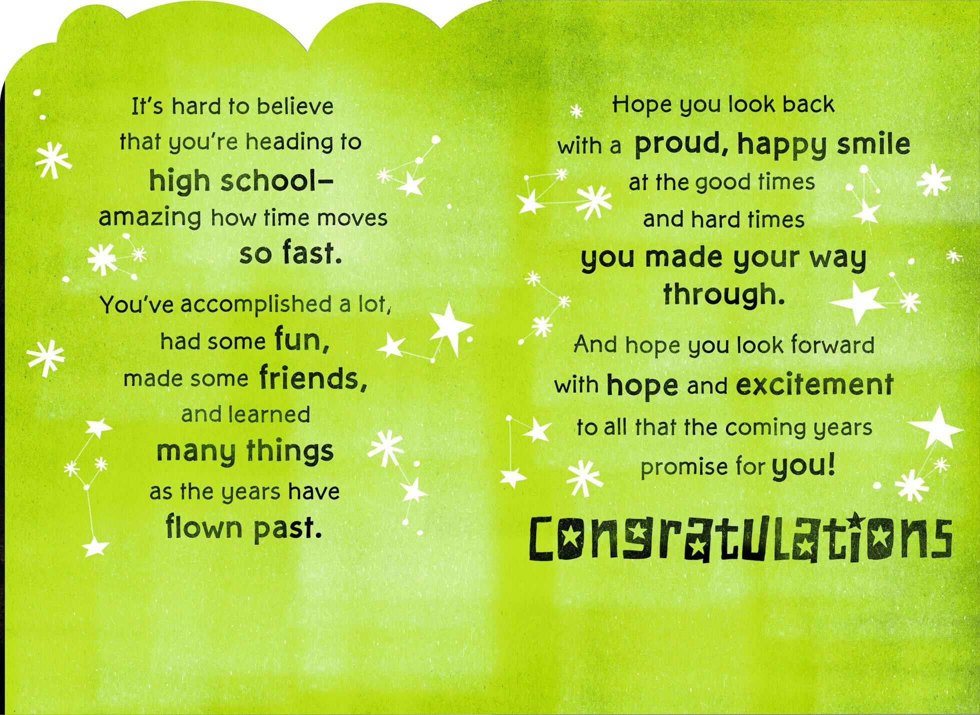 You're a Junior High Graduate Greeting Card