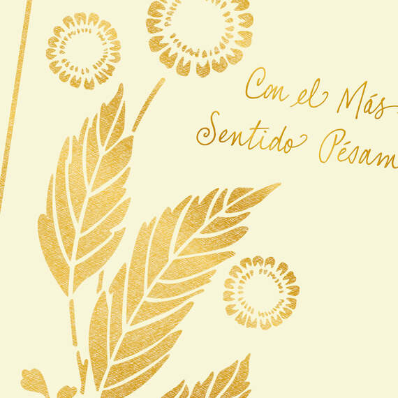 A Wish for Peace and Comfort Spanish-Language Sympathy Card, , large image number 5