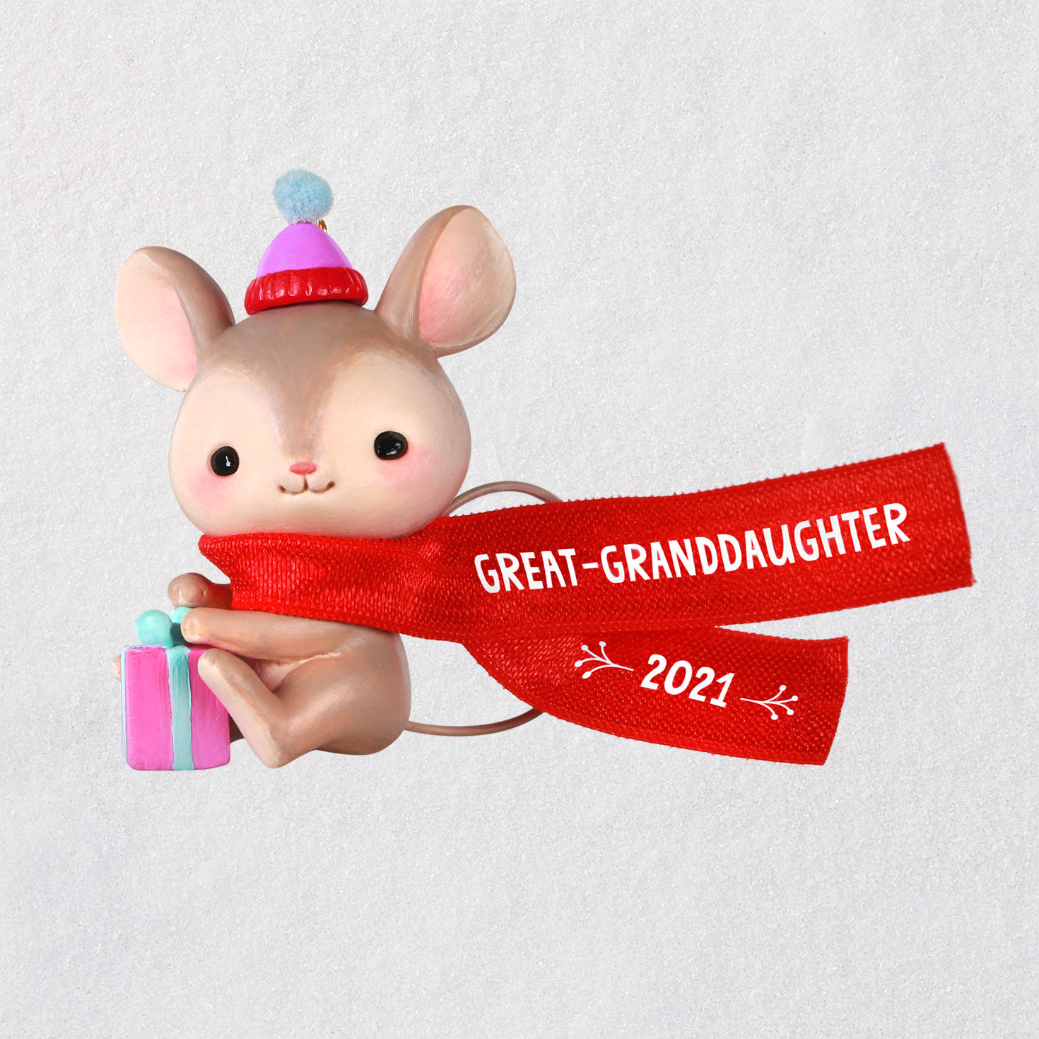 Hallmark Ornament Granddaughters First Christmas 2021 Great Granddaughter Mouse 2021 Ornament Keepsake Ornaments Hallmark