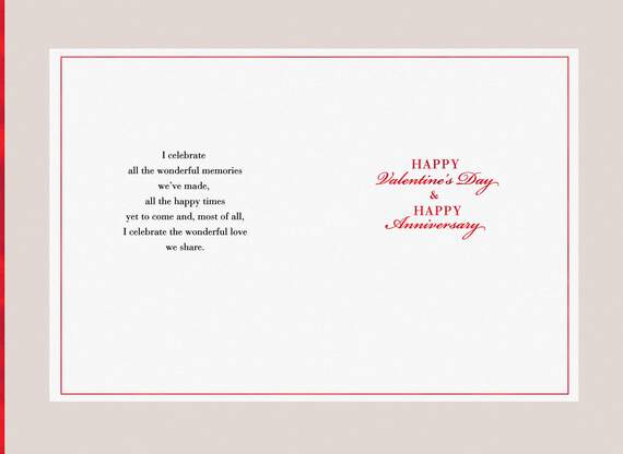 Celebrate Valentine's Day Anniversary Card for Husband, , large image number 2