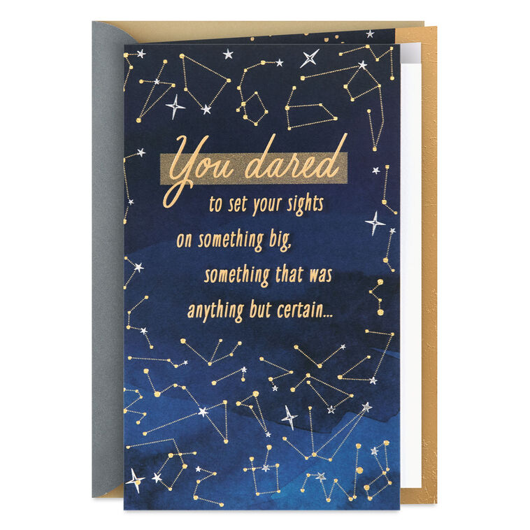 Starry Sky Inspiring Journey Congratulations Card