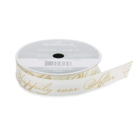 Happily Ever After 5/8" Grosgrain Ribbon, 4.3 yards, , large