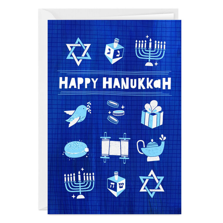 Greatest Blessings Icons Custom Hanukkah Card