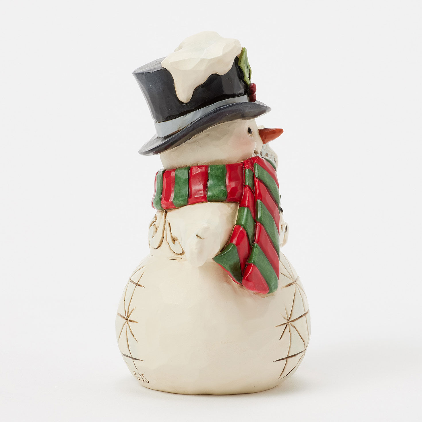 Jim Shore Snowman With Snowflake Cane Mini Figurine side image number 4