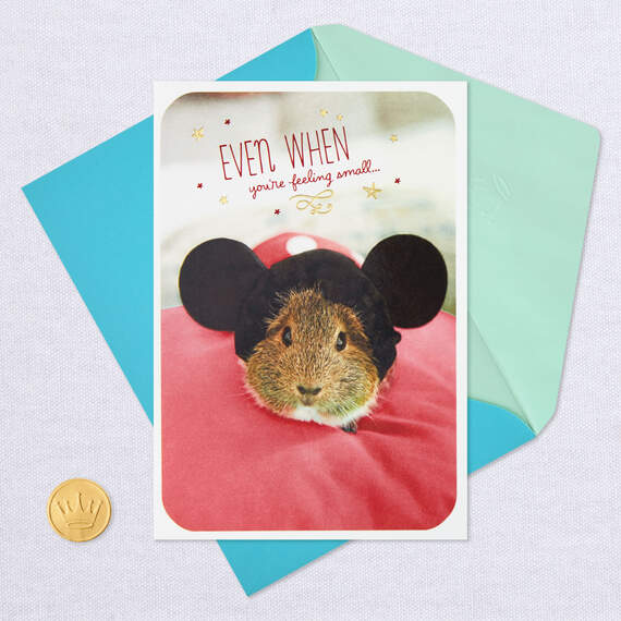 Mickey Mouse Guinea Pig Encouragement Card, , large image number 5