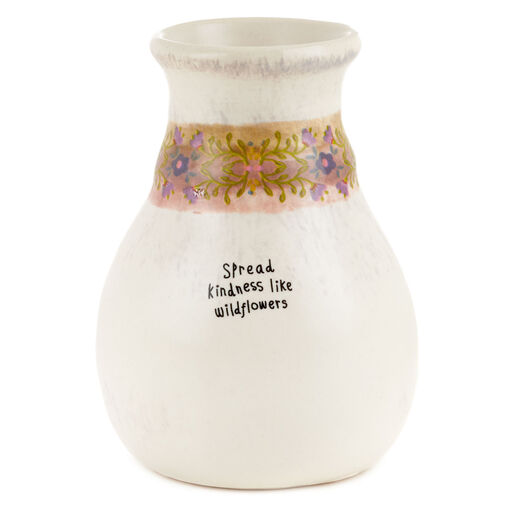 Natural Life Spread Kindness Small Ceramic Bud Vase, 